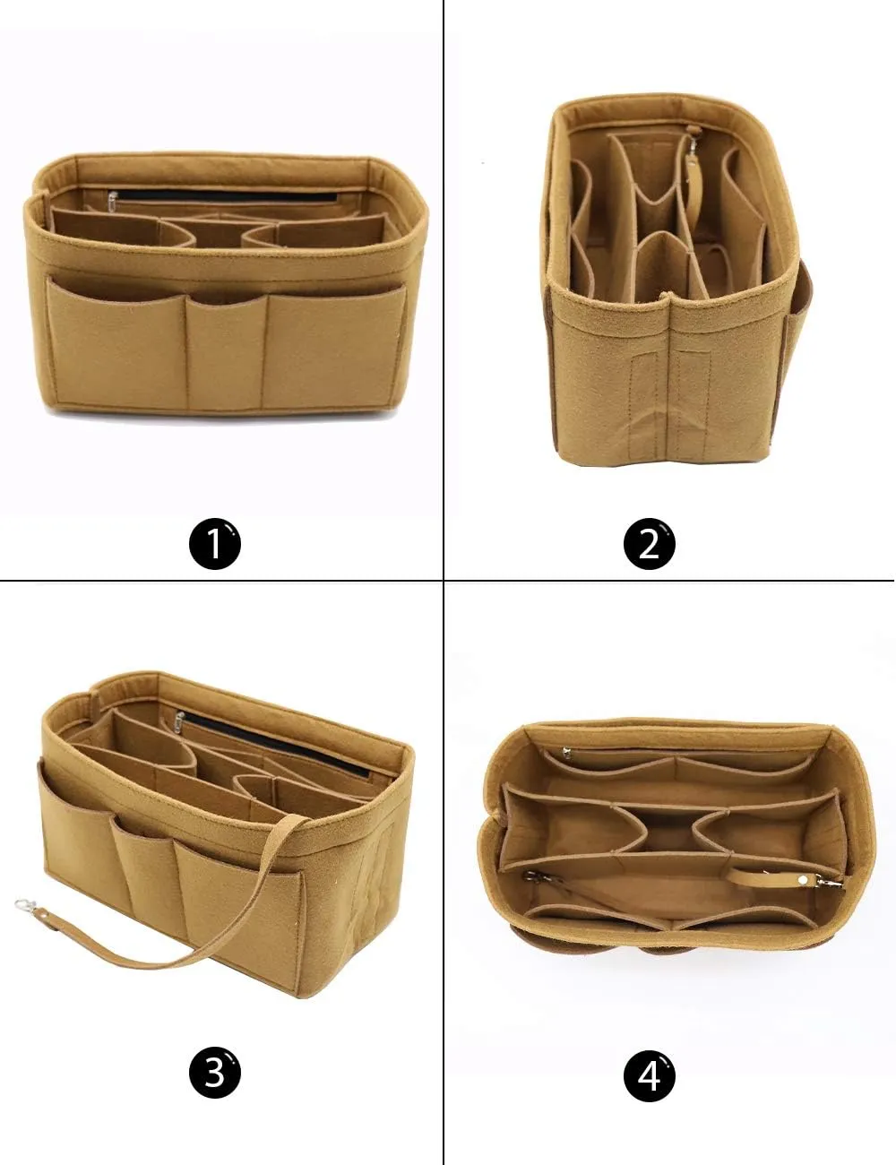 LEXSION Felt Insert Bag Organizer Bag In Bag For Handbag Purse Organizer Fits Speedy Neverful