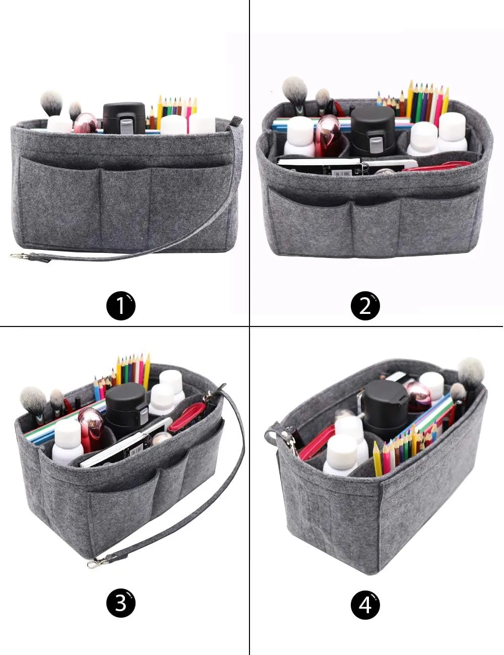 LEXSION Felt Insert Bag Organizer Bag In Bag For Handbag Purse Organizer Fits Speedy Neverful