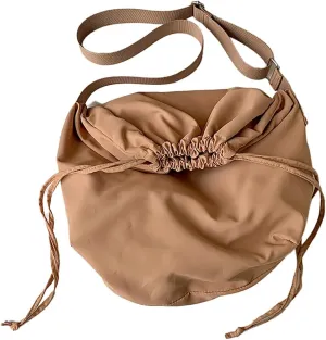 Lightweight Crossbody Bags for Women Nylon Drawstring Shoulder Purse Casual Large Tote Bag Sport Travel Handbag