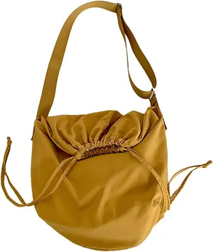 Lightweight Crossbody Bags for Women Nylon Drawstring Shoulder Purse Casual Large Tote Bag Sport Travel Handbag