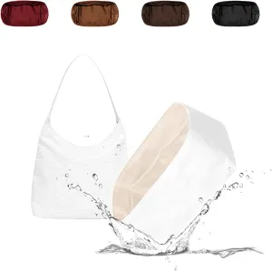 Lightweight Purse Insert Compatible with Boheme Hobo Bags, Made of Waterproof Dupontpaper Surface and Silky Satin Lining (Craie)