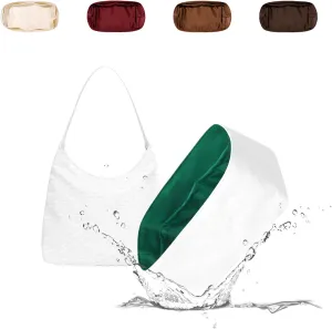 Lightweight Purse Insert Compatible with Bohème Hobo, Made of Waterproof Dupontpaper Surface and Silky Satin Lining (Vert Jade)