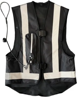 Lightweight Reflective Motorcycle Airbag Vest 0.03S Trigger Body Airbag For Equestrian, Bicycle