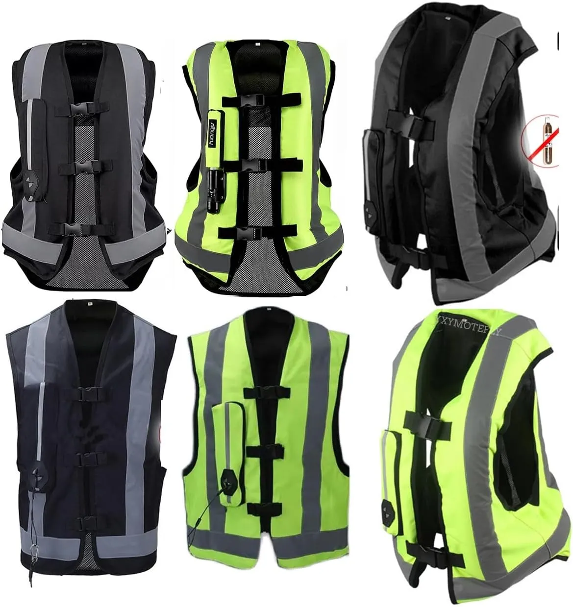 Lightweight Reflective Motorcycle Airbag Vest 0.03S Trigger Body Airbag For Equestrian, Bicycle