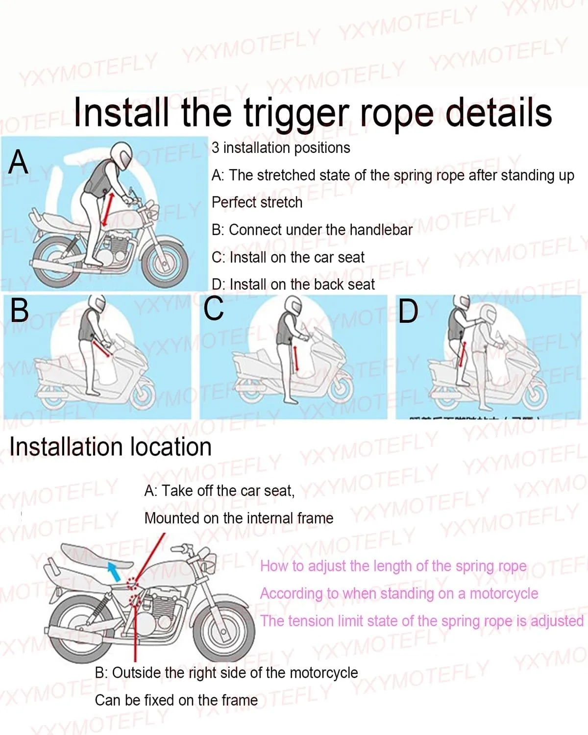 Lightweight Reflective Motorcycle Airbag Vest 0.03S Trigger Body Airbag For Equestrian, Bicycle