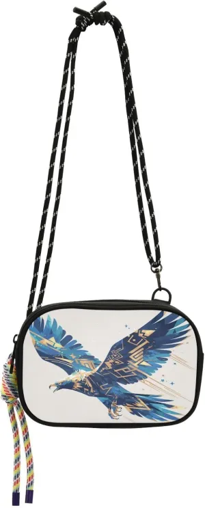linqin Excited Bird Mens Mini Crossbody Bags Fashion Small Shoulder Bag with Adjustable Strap for for Women Hiking