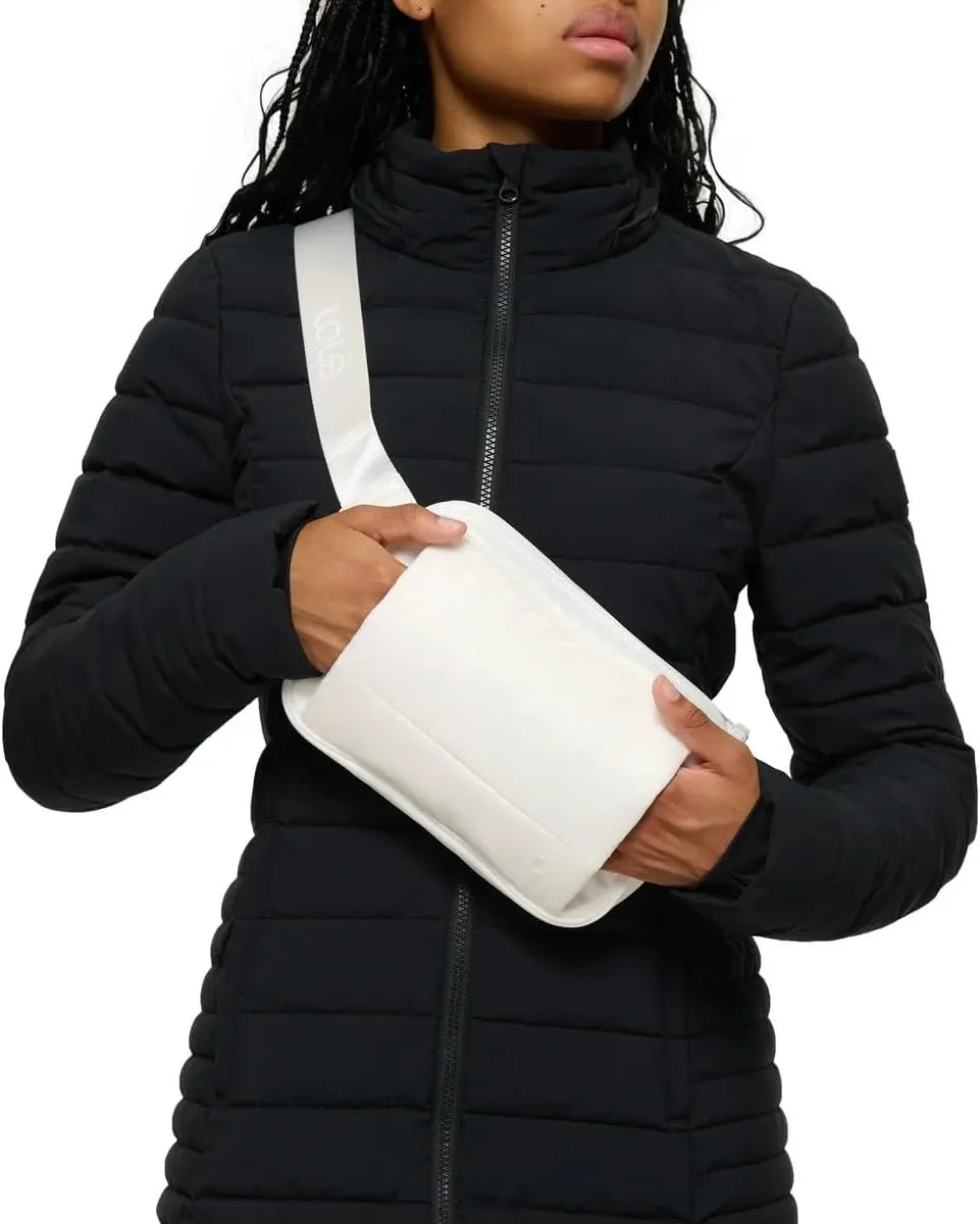 LOLË Unisex Handwarmer Cross Body/Belt Bag, Faux-Fur Lined Hand Warmer Sleeve