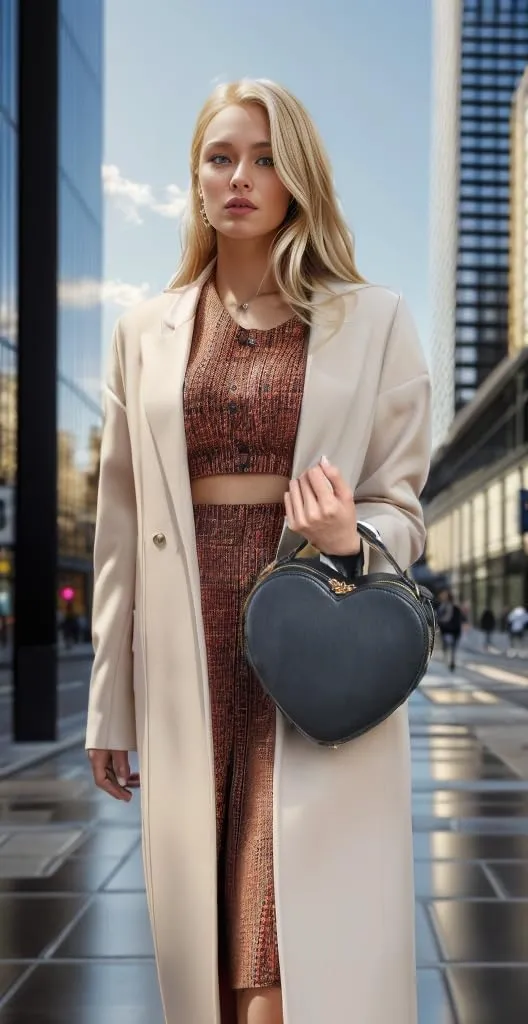 lola mae Heart Shape Satchel Crossbody Purse for women Zip Around Shoulder Bag