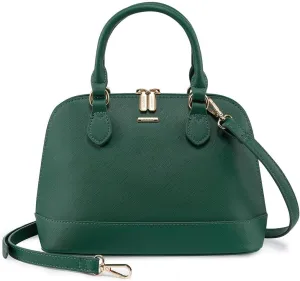 LOVEVOOK Purse for Women Small Crossbody Bags Classic Double Zip Top Handle Dome Satchel Bag