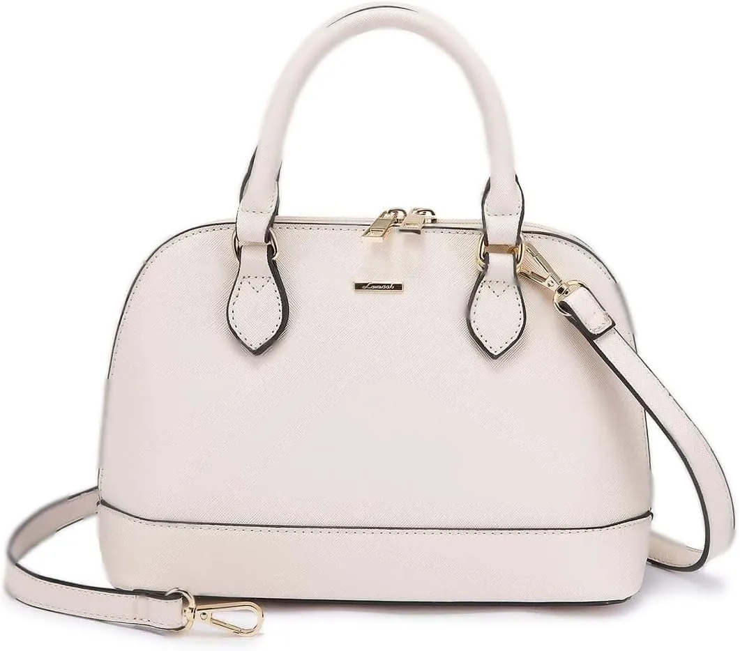 LOVEVOOK Purse for Women Small Crossbody Bags Classic Double Zip Top Handle Dome Satchel Bag