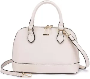 LOVEVOOK Purse for Women Small Crossbody Bags Classic Double Zip Top Handle Dome Satchel Bag
