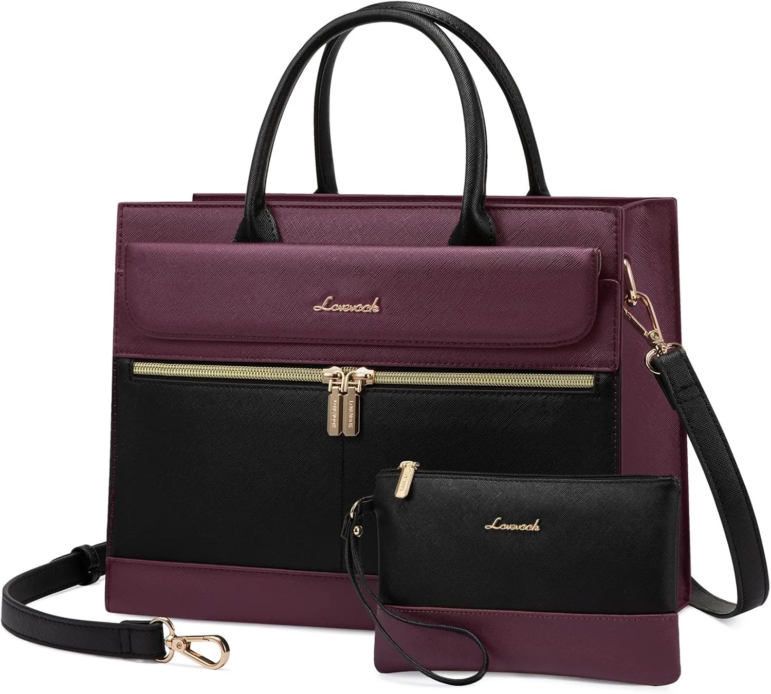 LOVEVOOK Purses and Handbags for Women,Leather Shoulder Bag Black Purse Tote,Satchel Crossbody Bags Top Handle for Ladies