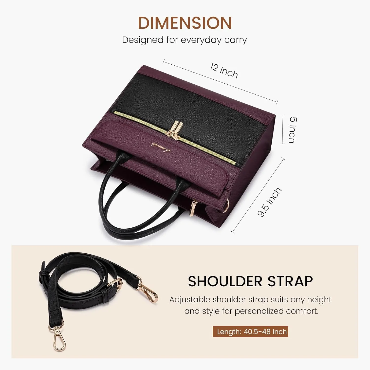 LOVEVOOK Purses and Handbags for Women,Leather Shoulder Bag Black Purse Tote,Satchel Crossbody Bags Top Handle for Ladies