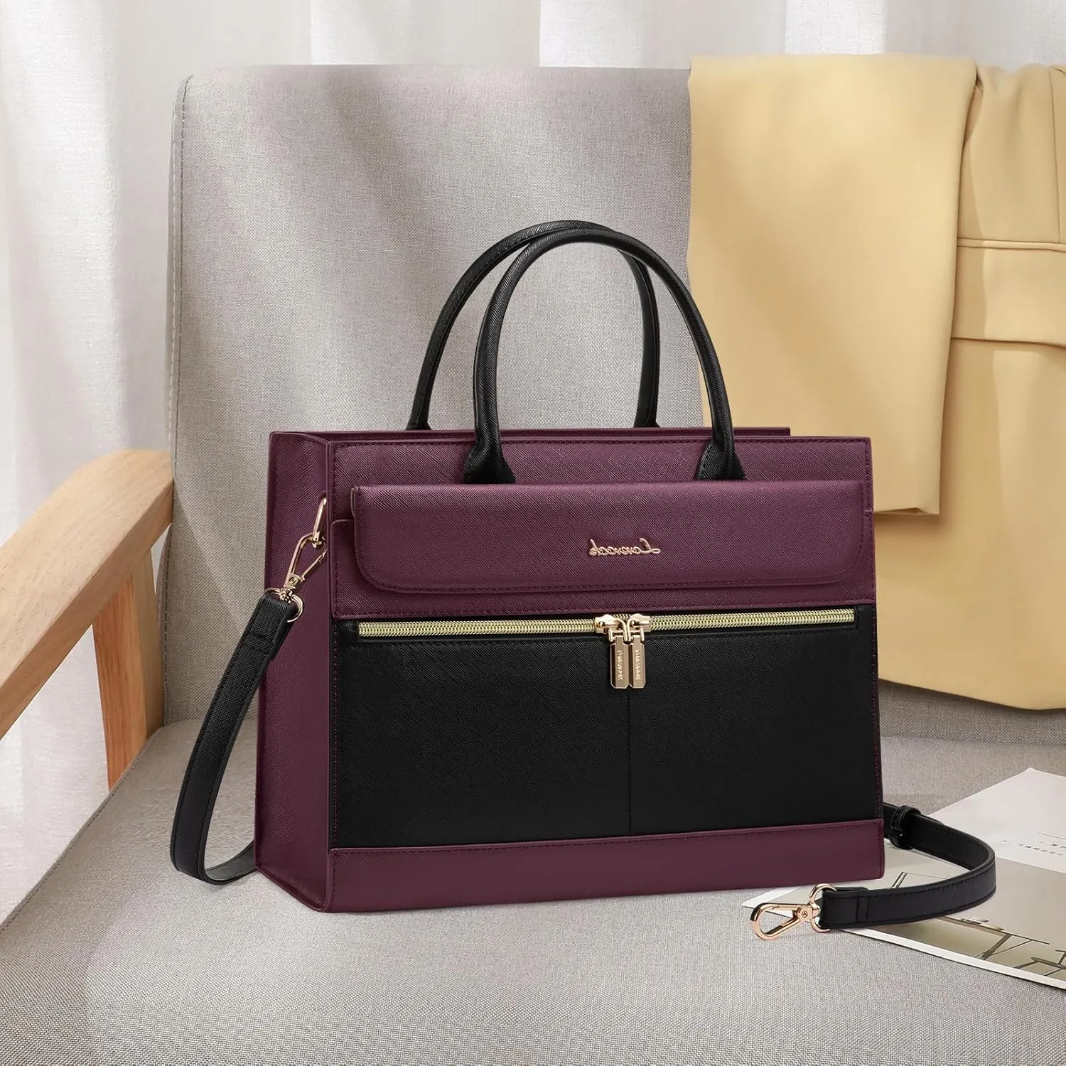 LOVEVOOK Purses and Handbags for Women,Leather Shoulder Bag Black Purse Tote,Satchel Crossbody Bags Top Handle for Ladies