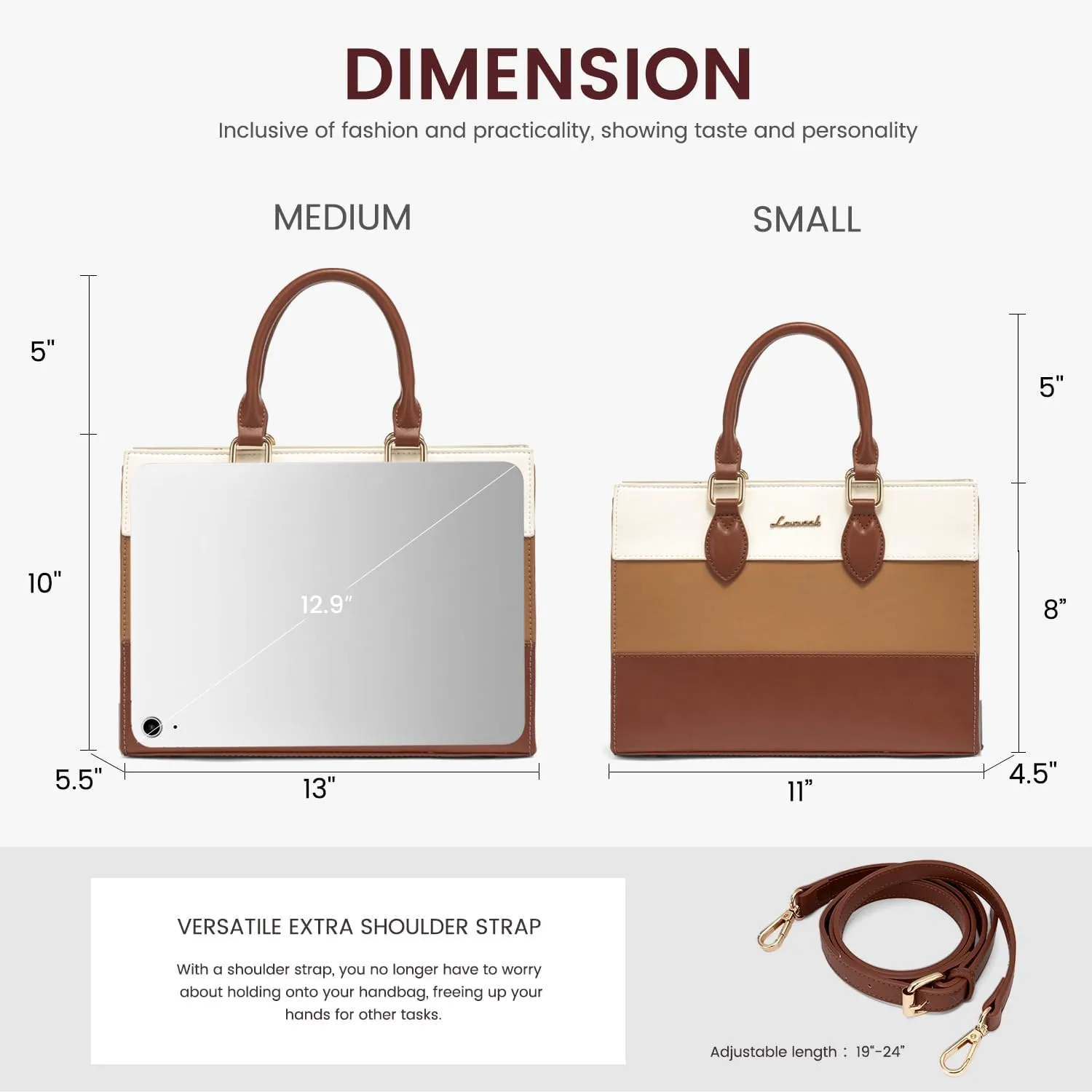 LOVEVOOK Purses for Women, Fashion Handbags for Women, Tote Bag PU Leather Shoulder Bag Top Handle Satchel for Lady