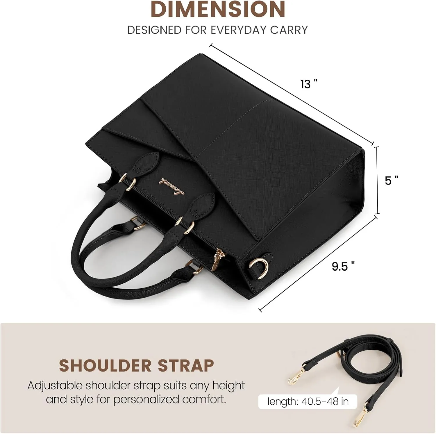 LOVEVOOK Purses for Women,Satchel Handbags Tote Bag, Black Pu Leather Shoulder Crossbody Top Handle Purse with Zipper