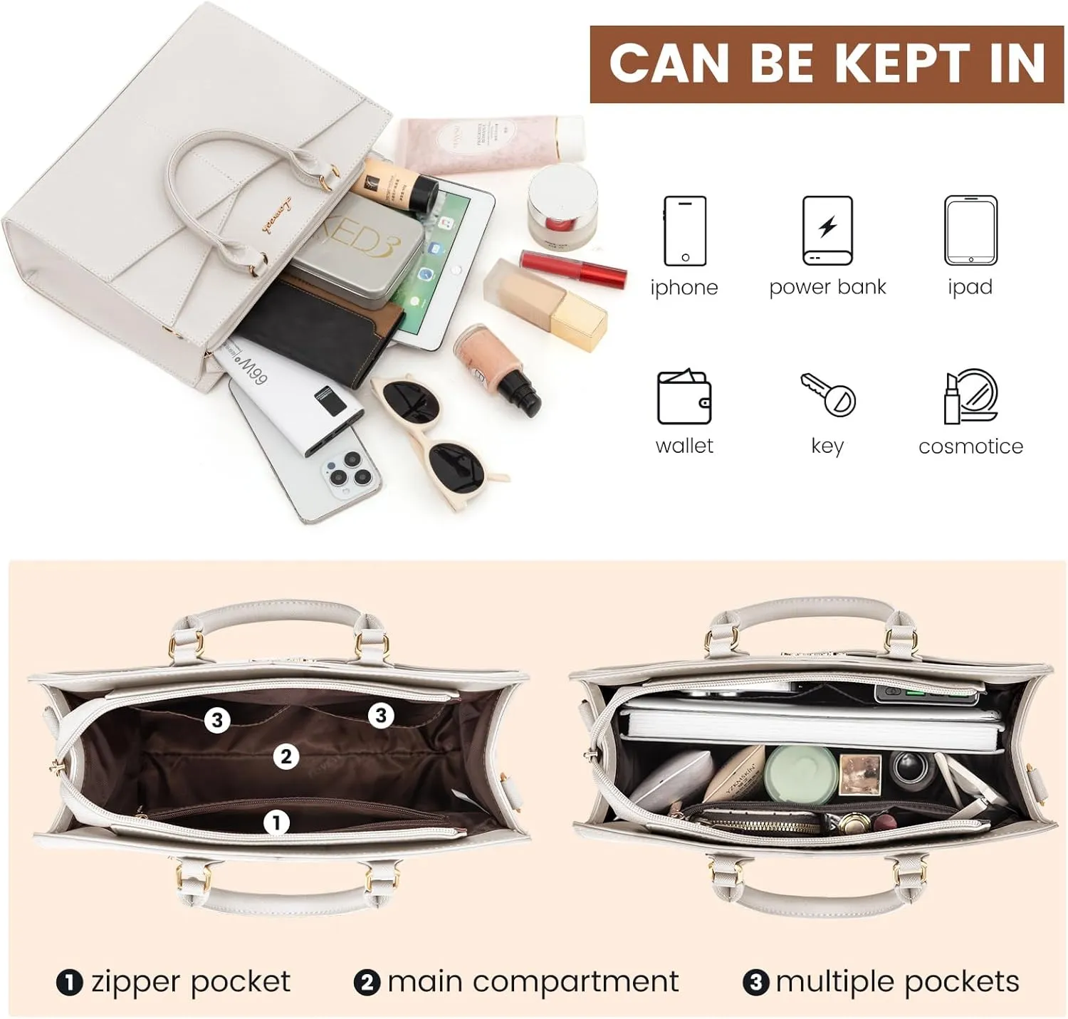 LOVEVOOK Purses for Women,Satchel Handbags Tote Bag, Black Pu Leather Shoulder Crossbody Top Handle Purse with Zipper