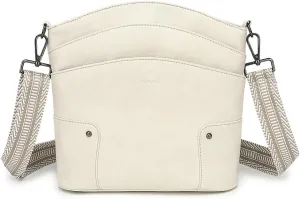 LOXOMU Crossbody Bags for Women, Medium Vegan Leather Crossbody Purses Shoulder Handbags with Multi-Pockets for Travel