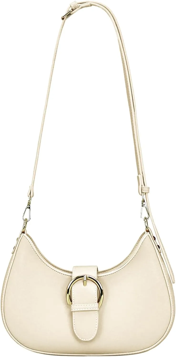 Luna Crossbody Bag for Women Small Crescent Shoulder Purse with Adjustable Strap Cute Mini Handbags for Going Out