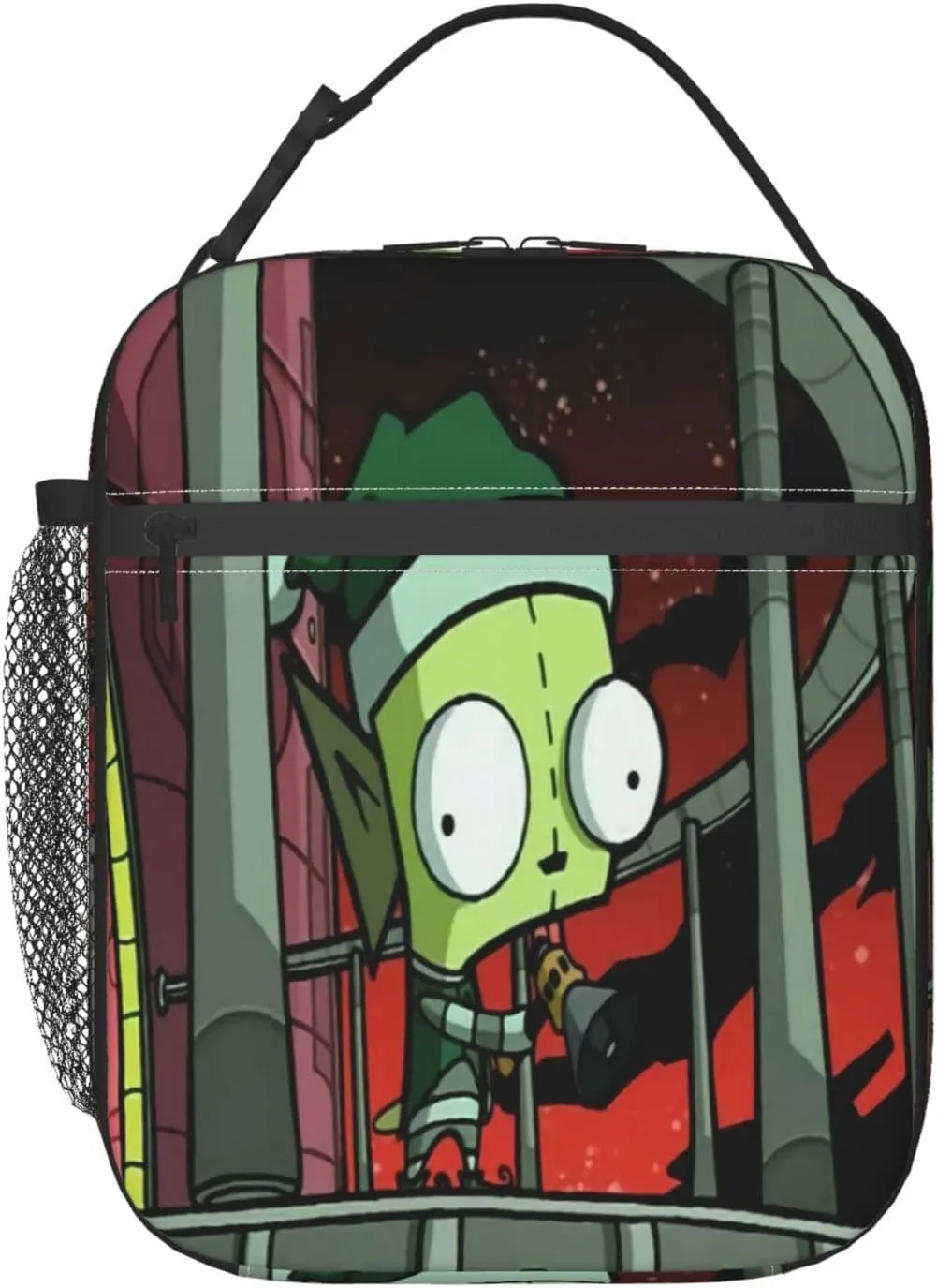 Lunch Bags Invader Anime Zim Insulated Lunch Tote Reusable Portable Lunch Box for Outdoor Office Picnic 10 X 4 X 8 in