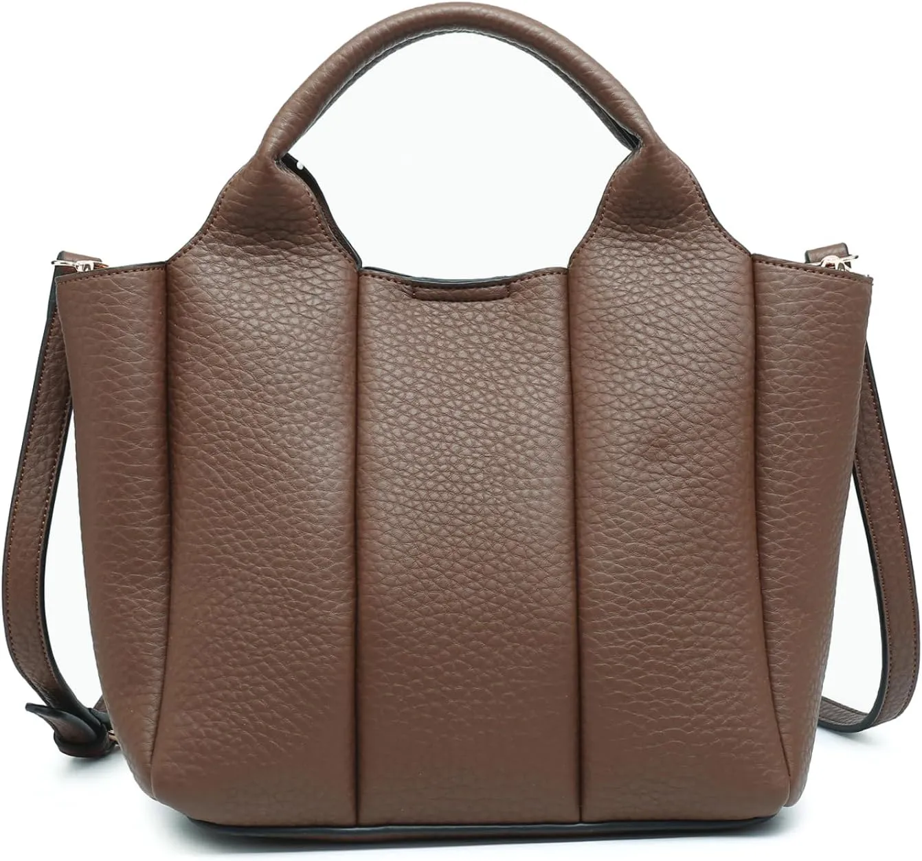 Maddox Pleated Handbags and Purses for Women Ladies Vegan Leather Top Handle Satchel Hobo Crossbody Shoulder Tote Bag