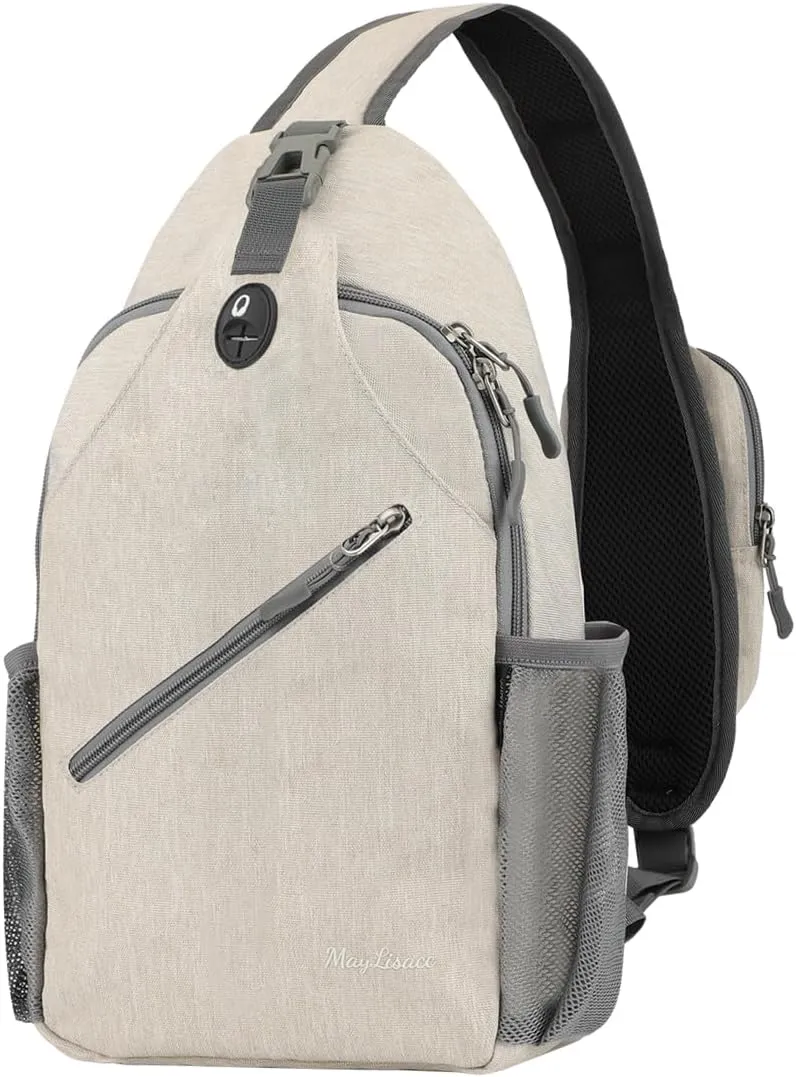 MAYLISACC Sling Backpack, Crossbody Sling Bag, Lightweight Shoulder backpack, Chest bag, Hiking Daybag