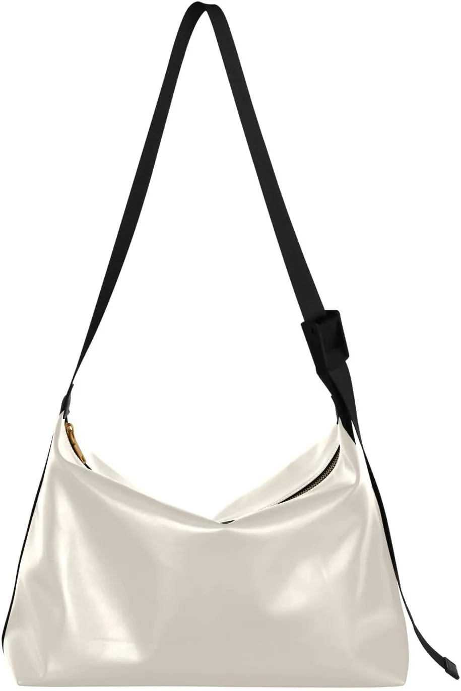 MCHIVER Hobo Shoulder Bag for Women Men PU Leather Crossbody Bag Slouchy Tote Handbags for Working Shopping Traveling