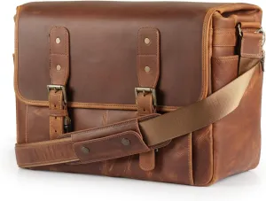 Mega Gear Briefcase Satchel Portfolio, Brown