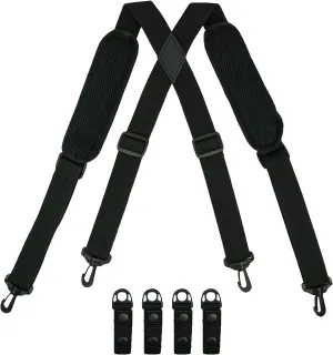 MELOTOUGH Tactical Suspenders Duty Belt Police Suspenders for Law Enforcement Belt with Padded Adjustable Shoulder