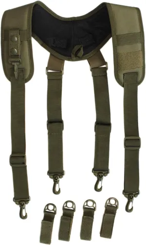 MELOTOUGH Tactical Suspenders for Duty Belt Harness Police Suspenders Duty belt Padded Adjustable Tool Belt Suspenders