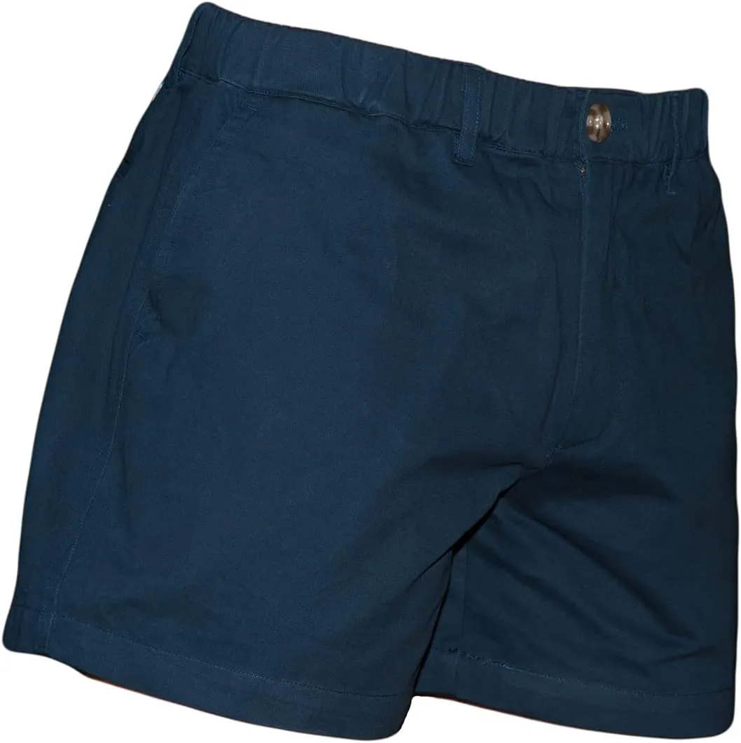 Men's 4" Inseam Elastic-Waist Casual Stretch Short Shorts