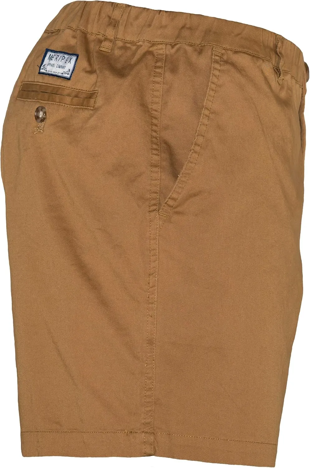 Men's 4" Inseam Elastic-Waist Casual Stretch Short Shorts
