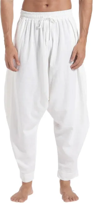 Mens Casual Harem Pants Baggy Elastic Drawstring Waist Aladdin Hippie Pant