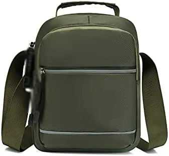 Men's Shoulder Bags Oxford Crossbody Bags for Men Outdoor Multifunction Travel Waterproof Phone Shoulder Bag(Green)