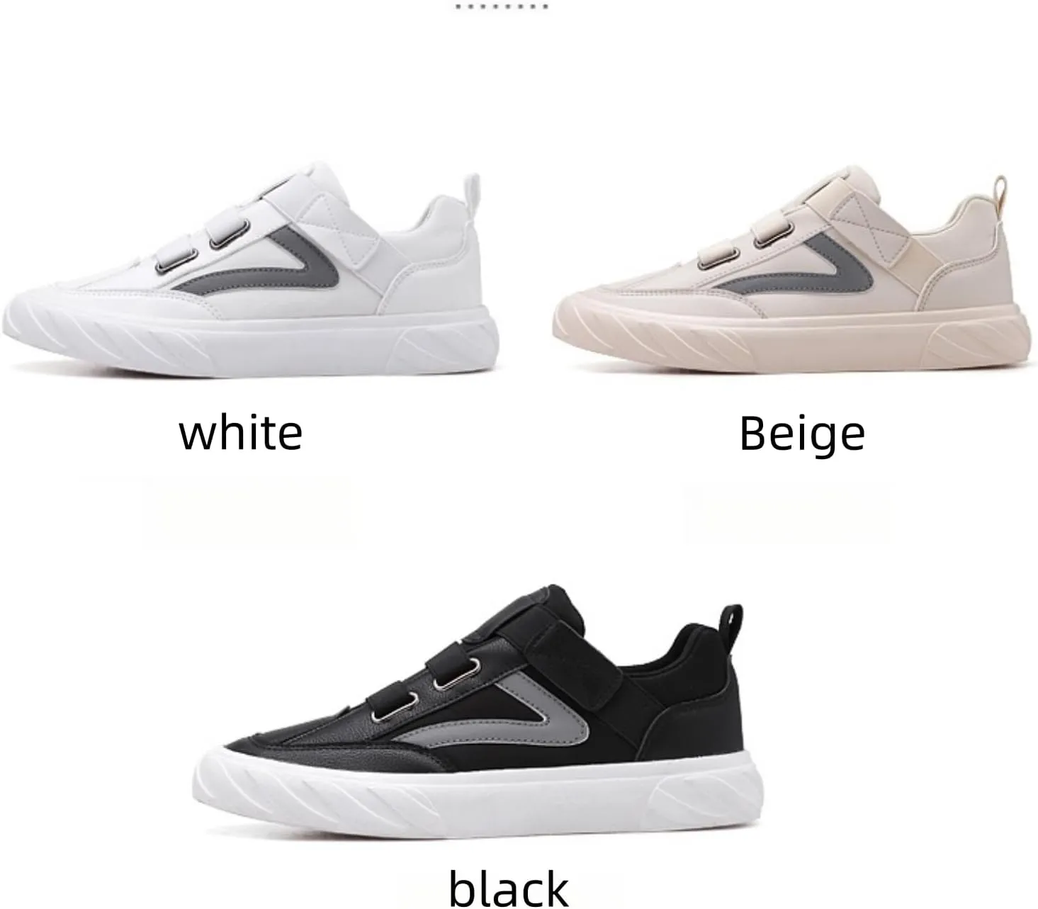 Men's Slip-On Platform Sneakers - Flat Sole Athletic Shoes with Non-Slip Rubber Bottom Lightweight Comfort for Casual Walking Durable Design for Daily Commuting & Outdoor Activities