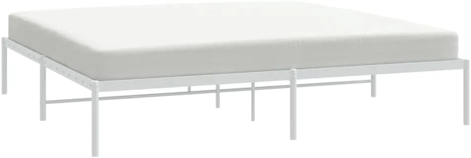Metal Bed Frame Bed Frame Queen,Floating Bed Frame,zinus Queen Bed Frame,Queen Platform Bed Frame,White 72"x83.9"
