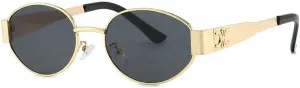 Metal Sunglasses for Men and Women Fashion Sun Glasses Oval Stylish Eyewear Shades UV400