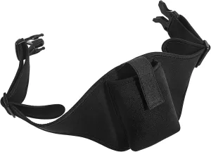 Mic Belt Fitness Waist Pack Adjustable Microphone Carrier Bag Microphone Pack Running Belt Fanny box for Theater, Speakers Classic Black