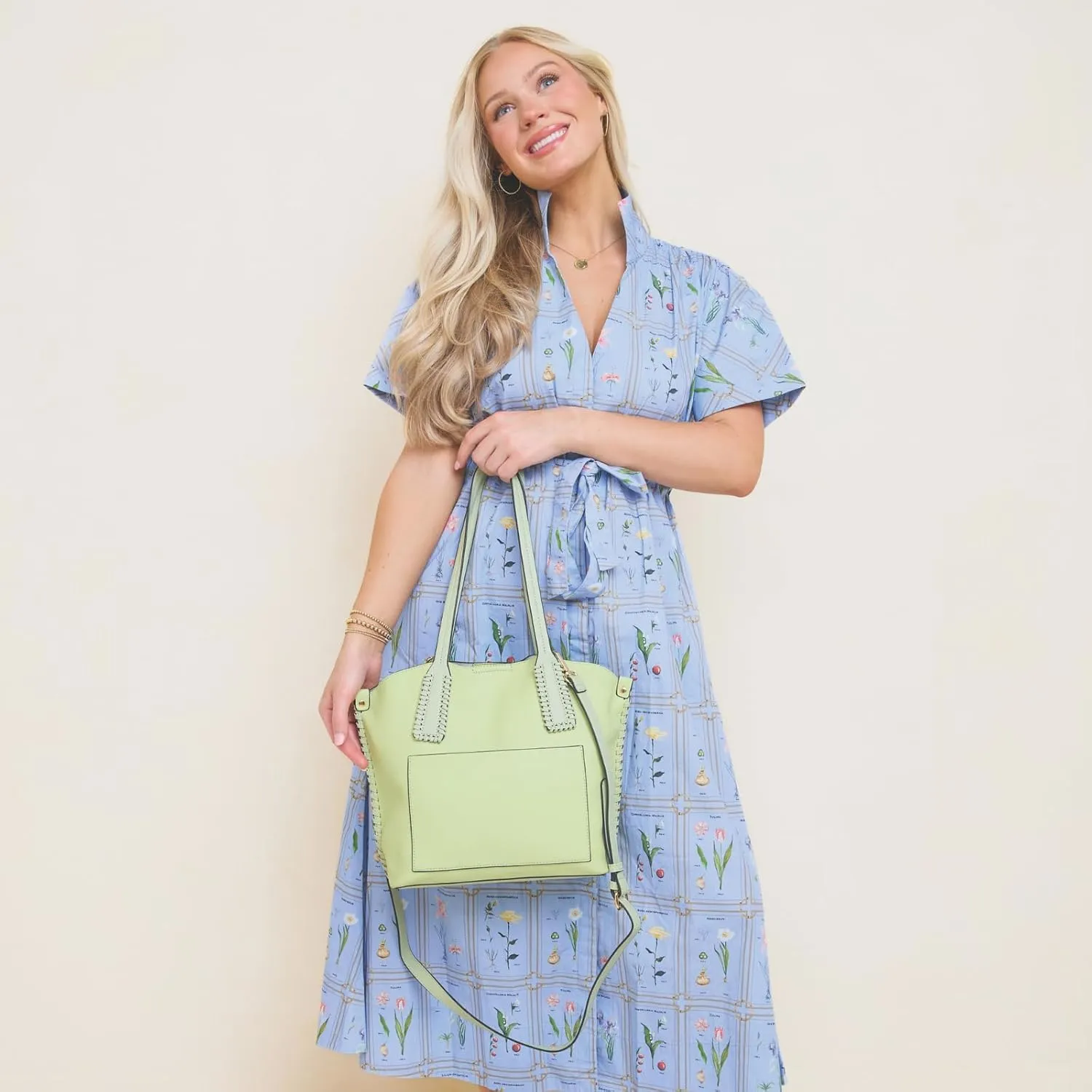 Micah Vegan Leather Handbags and Purses for Women Ladies Hobo Tote Bag Whipstitch Shoulder Bags