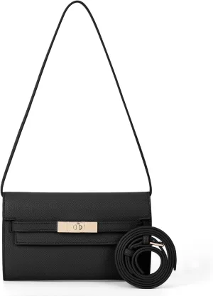 Mini Clutch Purse Vegan Leather Crossbody Bag for Women Small Shoulder Bag Designer Handbag with Strap
