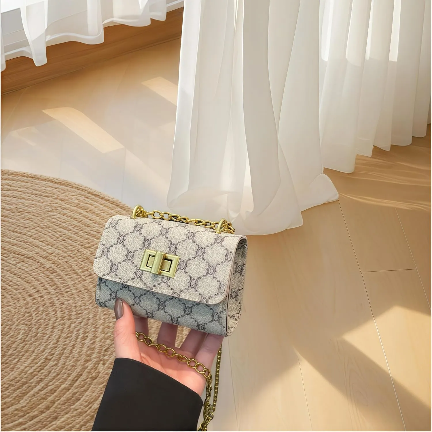 Mini Purse，Tiny Bags For Women，Belt Bag，Chain Strap Shoulder Bags，Stylish Pouches And Handbags,（black）