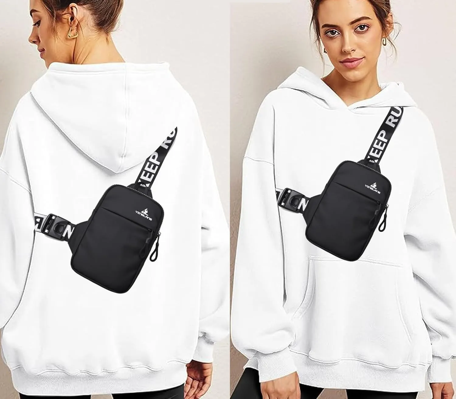 Mini Sling Bag for Women Men Small Crossbody Bag Shoulder Backpack Casual Phone Chest Bag Travel Personal Pocket Bag