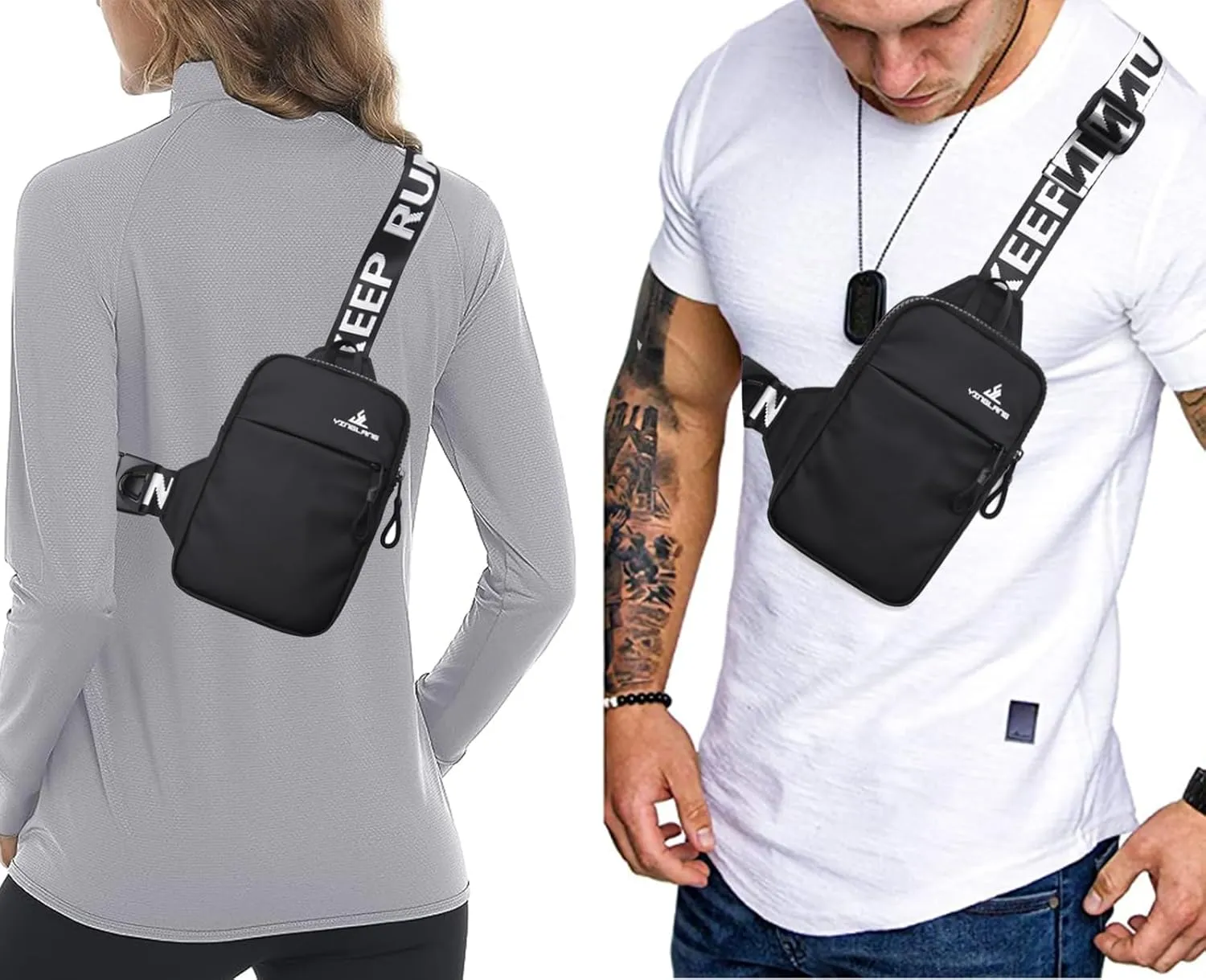 Mini Sling Bag for Women Men Small Crossbody Bag Shoulder Backpack Casual Phone Chest Bag Travel Personal Pocket Bag