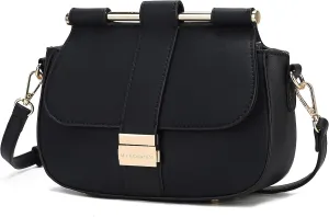 MKF Collection Crossbody Bag for Women, Vegan Leather Shoulder Bags Fashion Handbag Purse