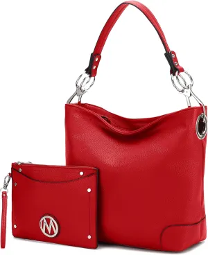 MKF Collection Hobo Purses for Women,Vegan Leather Handbag Slouchy Womens Shoulder bag – Fashion Top Handle Pocketbook