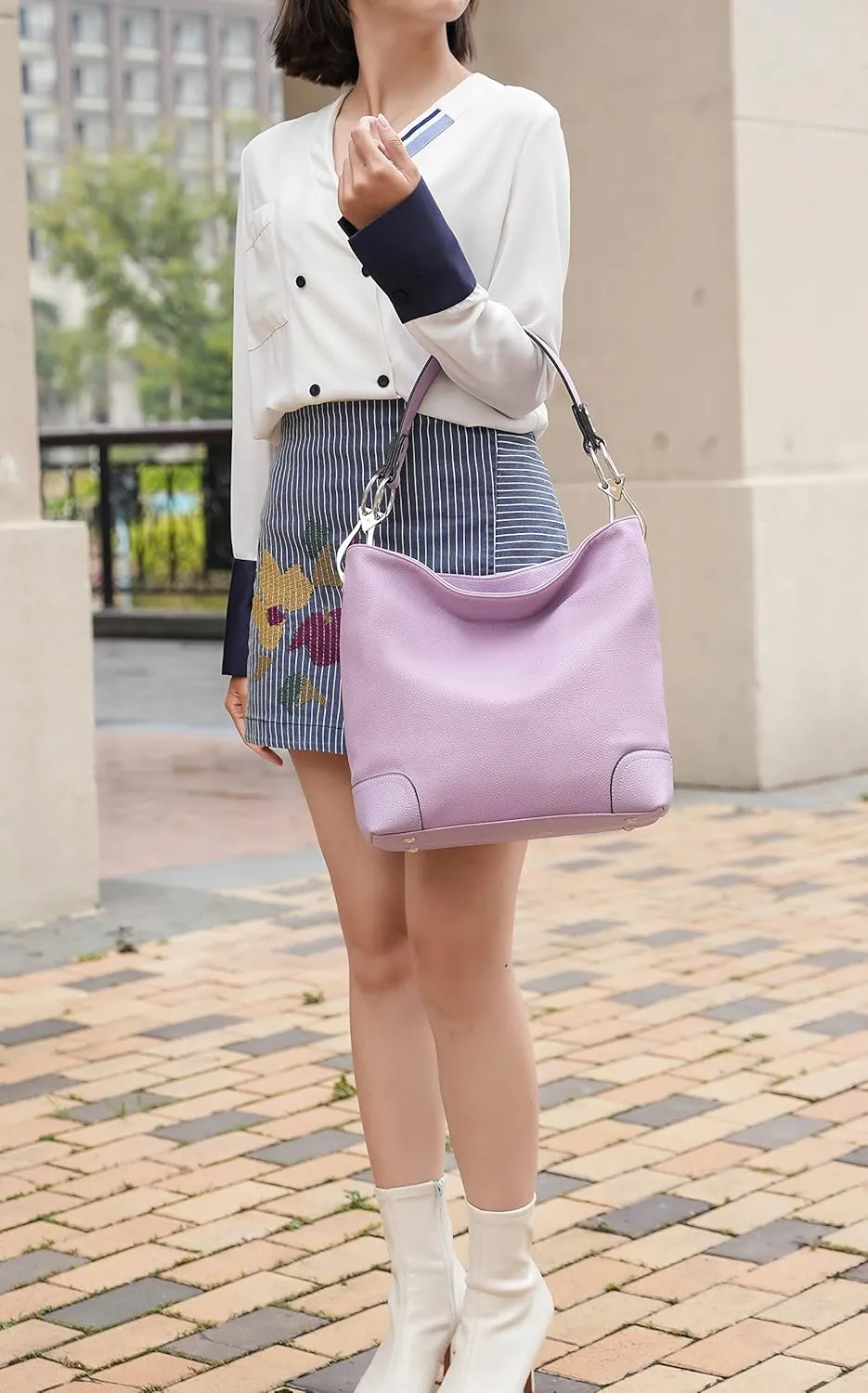MKF Collection Hobo Purses for Women,Vegan Leather Handbag Slouchy Womens Shoulder bag – Fashion Top Handle Pocketbook