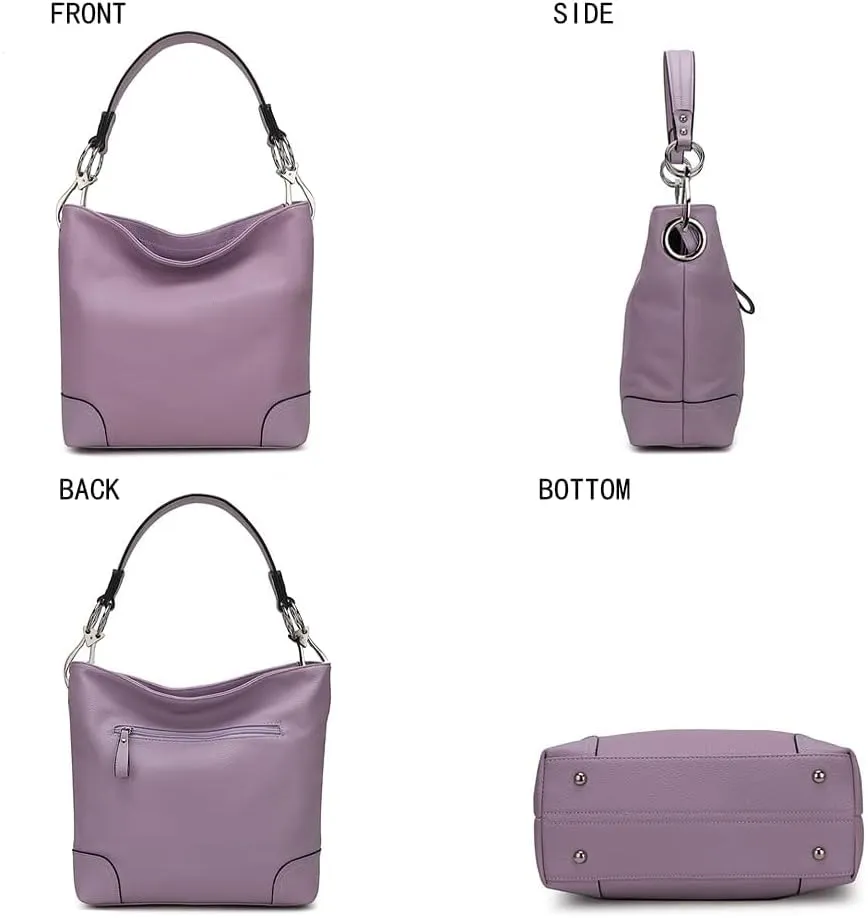 MKF Collection Hobo Purses for Women,Vegan Leather Handbag Slouchy Womens Shoulder bag – Fashion Top Handle Pocketbook