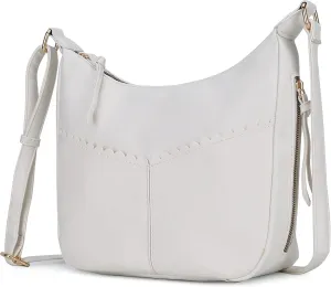 MKF Collection Shoulder Bag for Women, Vegan Leather Fashion Handbag Crossbody Purse