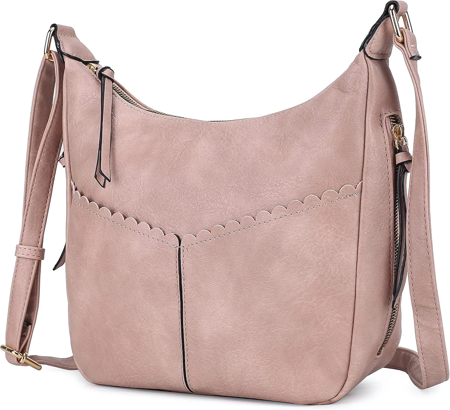 MKF Collection Shoulder Bag for Women, Vegan Leather Fashion Handbag Crossbody Purse