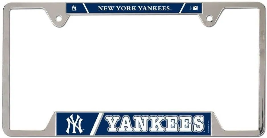 MLB New York Yankees Metal License Plate Frame